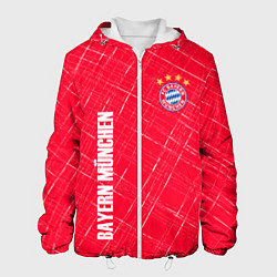 Мужская куртка Bayern munchen Абстрактно выцарапанный фон