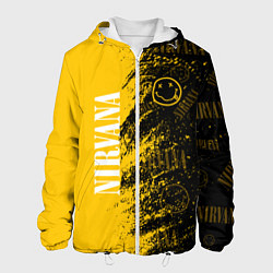 Куртка с капюшоном мужская Nirvana Паттерн, цвет: 3D-белый