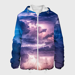 Куртка с капюшоном мужская Stormy sky, цвет: 3D-белый
