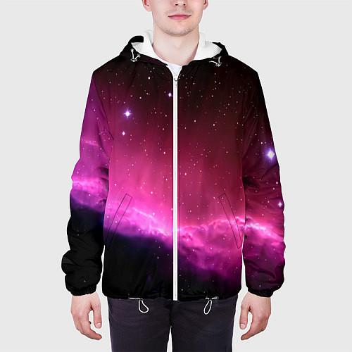 Мужская куртка Night Nebula / 3D-Белый – фото 3