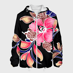 Куртка с капюшоном мужская Сон в летнюю ночь Beautiful flower, цвет: 3D-белый