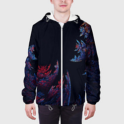 Куртка с капюшоном мужская Шипастый Коралловый Риф, цвет: 3D-белый — фото 2