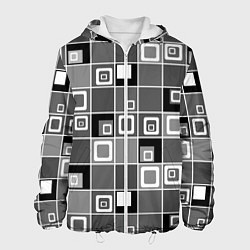 Мужская куртка Geometric shapes черно-белый