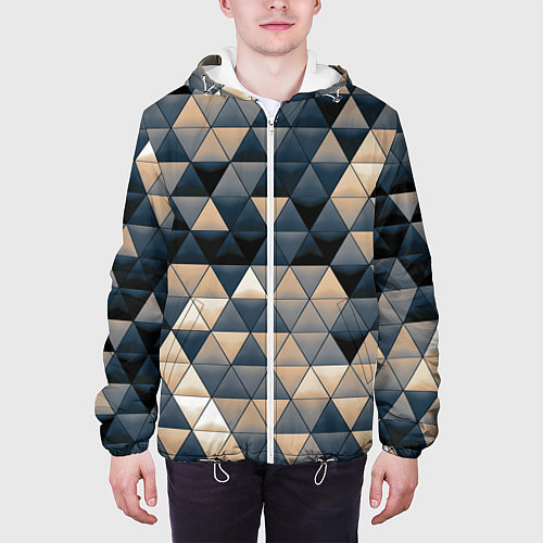 Мужская куртка Кибернетическая стена / 3D-Белый – фото 3