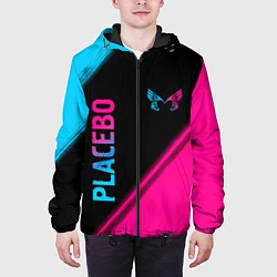 Куртка с капюшоном мужская Placebo Neon Gradient, цвет: 3D-черный — фото 2