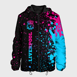 Куртка с капюшоном мужская Liverpool Neon Gradient, цвет: 3D-черный