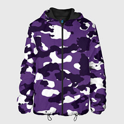 Куртка с капюшоном мужская Amethyst Purple Аметист, цвет: 3D-черный