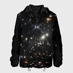 Куртка с капюшоном мужская Новое изображение ранней вселенной от Джеймса Уэбб, цвет: 3D-черный