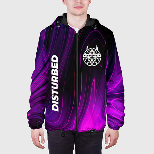 Мужская куртка Disturbed Violet Plasma / 3D-Черный – фото 3