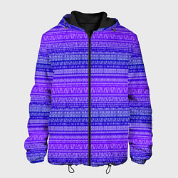 Мужская куртка Узор в стиле бохо на фиолетовом фоне