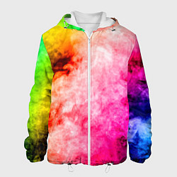 Куртка с капюшоном мужская Взрыв Красок I Дым, цвет: 3D-белый