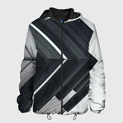 Мужская куртка Абстрактные геометрические линии - Белый