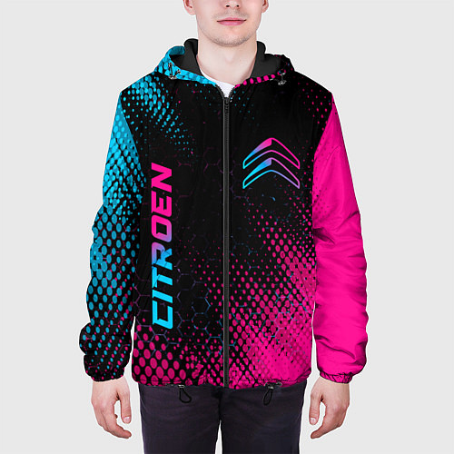 Мужская куртка Citroen - Neon Gradient / 3D-Черный – фото 3