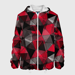 Мужская куртка Красно-серый геометрический