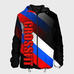 Куртка с капюшоном мужская КРОССФИТ - РОССИЙСКИЙ, цвет: 3D-черный