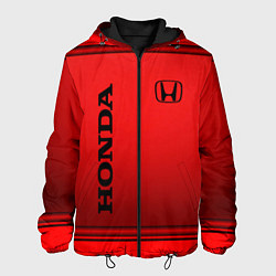 Куртка с капюшоном мужская Хонда - спорт, цвет: 3D-черный