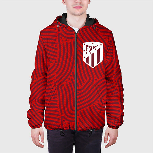 Мужская куртка Atletico Madrid отпечатки / 3D-Черный – фото 3