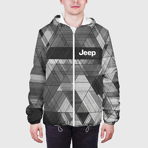 Мужская куртка Jeep - спорт / 3D-Белый – фото 3