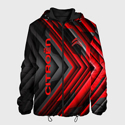 Куртка с капюшоном мужская Citroёn - спорт, цвет: 3D-черный