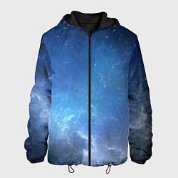 Куртка с капюшоном мужская Холодное космическое молчание, цвет: 3D-черный