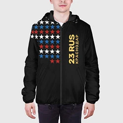 Куртка с капюшоном мужская 23 RUS Краснодар, цвет: 3D-черный — фото 2