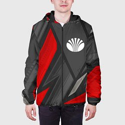 Куртка с капюшоном мужская Daewoo sports racing, цвет: 3D-черный — фото 2
