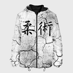 Куртка с капюшоном мужская Джиу-Джитсу : Потресканная земля, цвет: 3D-черный