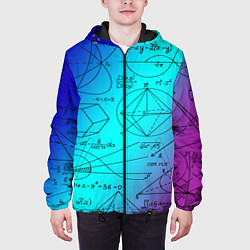 Куртка с капюшоном мужская Неоновая формула, цвет: 3D-черный — фото 2
