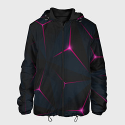 Куртка с капюшоном мужская Розовое созвездие, цвет: 3D-черный