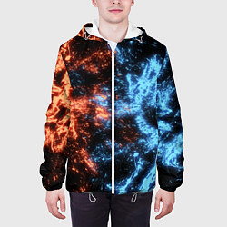 Куртка с капюшоном мужская Fire and Water Огонь и вода, цвет: 3D-белый — фото 2