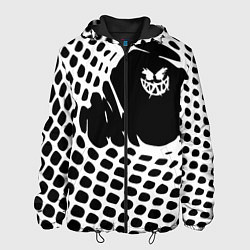 Куртка с капюшоном мужская Pyrokinesis - абстракция, цвет: 3D-черный