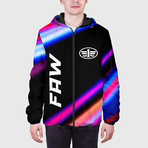 Мужская куртка FAW speed lights / 3D-Черный – фото 3