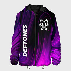 Куртка с капюшоном мужская Deftones violet plasma, цвет: 3D-черный