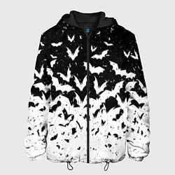 Мужская куртка Black and white bat pattern