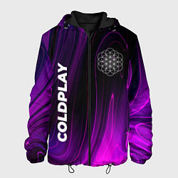 Куртка с капюшоном мужская Coldplay violet plasma, цвет: 3D-черный