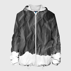 Куртка с капюшоном мужская Имитация скалы, цвет: 3D-белый