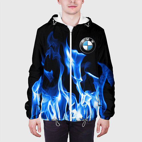 Мужская куртка BMW fire / 3D-Белый – фото 3