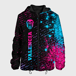 Куртка с капюшоном мужская Valencia - neon gradient: по-вертикали, цвет: 3D-черный