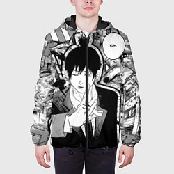 Куртка с капюшоном мужская Аки Человек Бензопила, цвет: 3D-черный — фото 2
