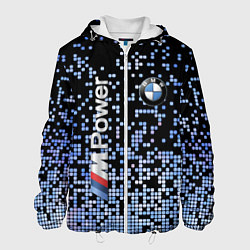 Куртка с капюшоном мужская BMW - M Power - pattern, цвет: 3D-белый