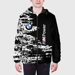 Куртка с капюшоном мужская BMW M Power - pattern, цвет: 3D-черный — фото 2