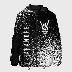 Куртка с капюшоном мужская Paramore и рок символ на темном фоне, цвет: 3D-черный