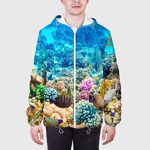 Мужская куртка Дно морское / 3D-Белый – фото 3