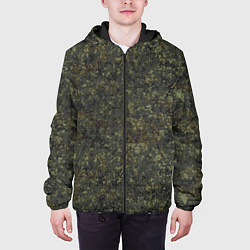 Куртка с капюшоном мужская 4 цветная цифра ВКБО, цвет: 3D-черный — фото 2