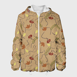 Куртка с капюшоном мужская Ранняя осень, цвет: 3D-белый