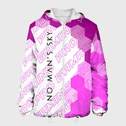 Куртка с капюшоном мужская No Mans Sky pro gaming: по-вертикали, цвет: 3D-белый