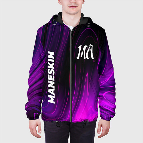 Мужская куртка Maneskin violet plasma / 3D-Черный – фото 3