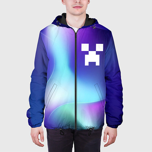 Мужская куртка Minecraft northern cold / 3D-Черный – фото 3