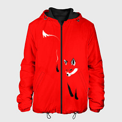 Куртка с капюшоном мужская Красная лиса, цвет: 3D-черный
