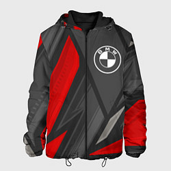 Куртка с капюшоном мужская BMW sports racing, цвет: 3D-черный